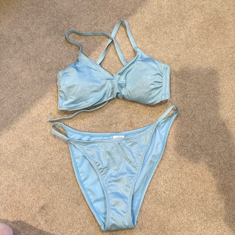 Target Blue Shimmer Bikini Set